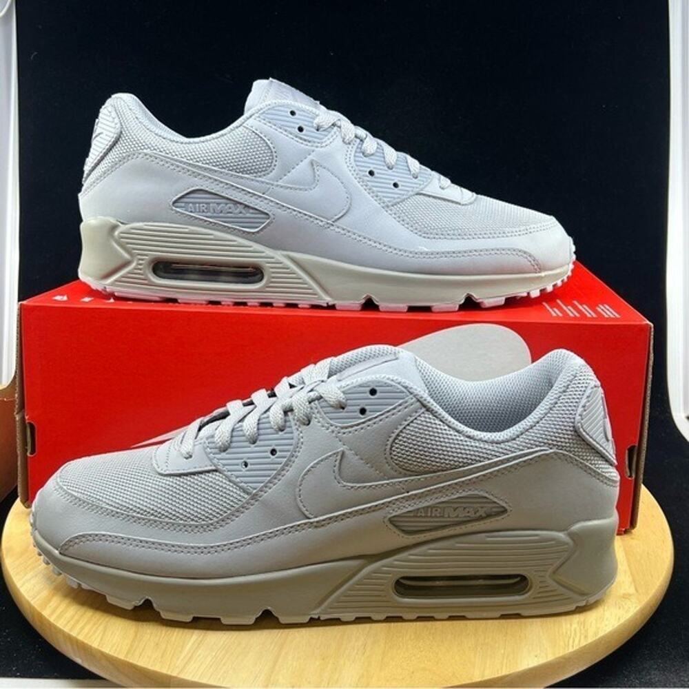 Nike Air Max 90 Recraft Size 13 Triple Wolf Grey CN8490-001 Men's Retro